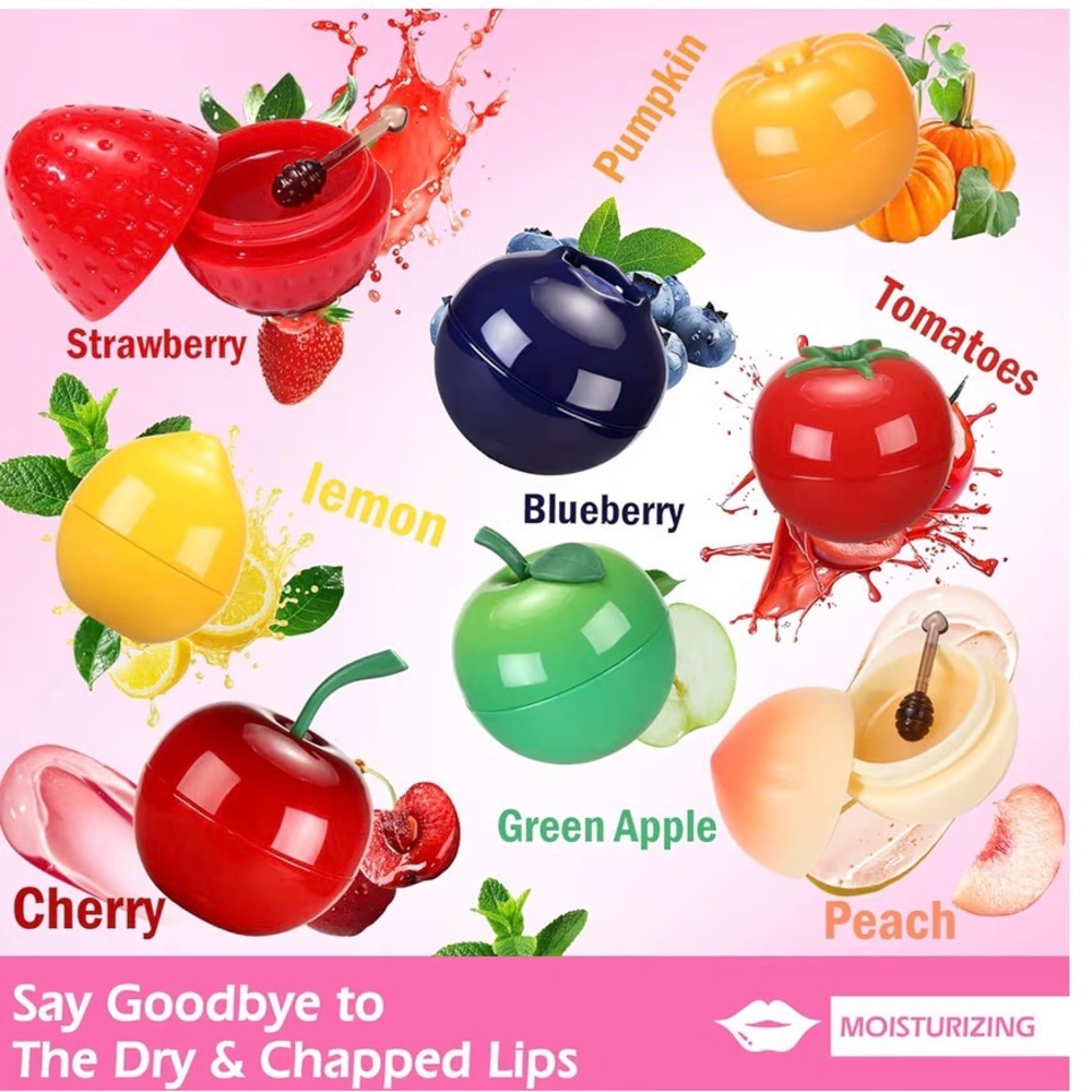 🍓🍏SULILY Tinted Bee Lip Balm Fruits Pot - Picture 2 of 6